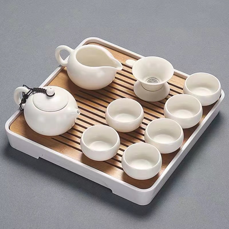 酒店茶具整套会客功夫茶具办公室小茶盘日式茶具套装家用客厅配件